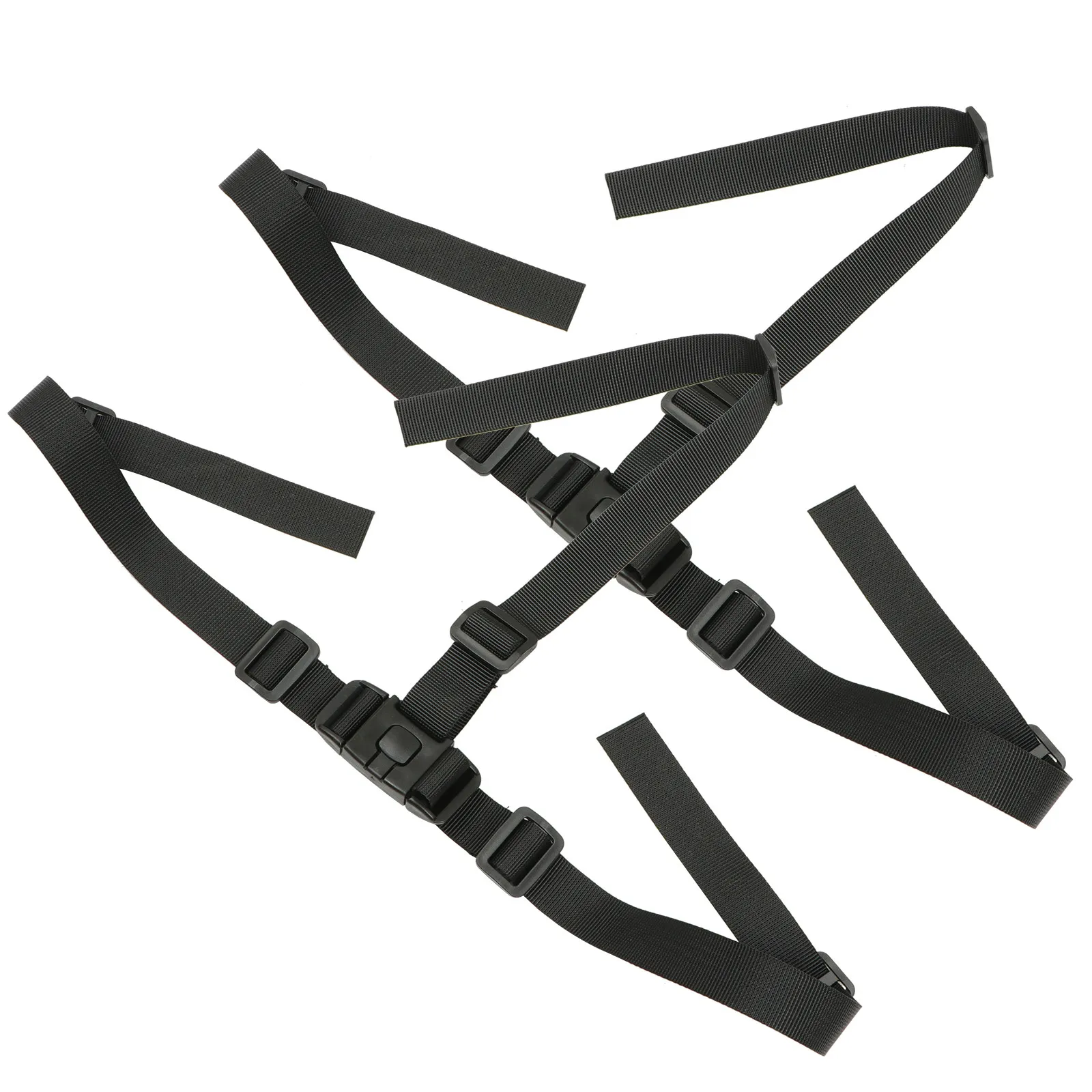 2Pcs Baby Safety Strap 3 Point Security Harness Belt Adjustable for High Chair Dining Chair Durable Nylon Baby Safety Strap