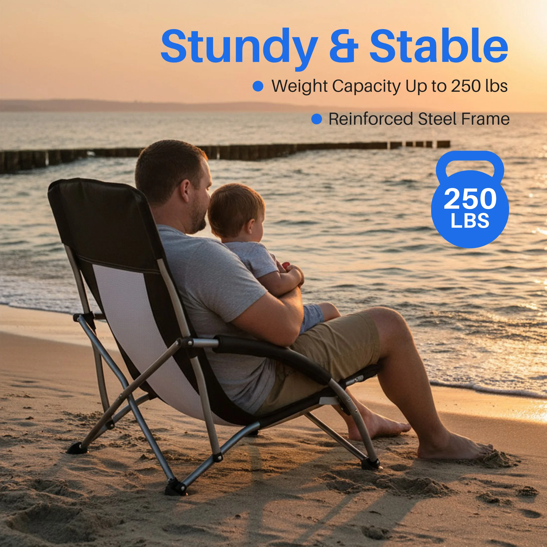 folding beach chair overview