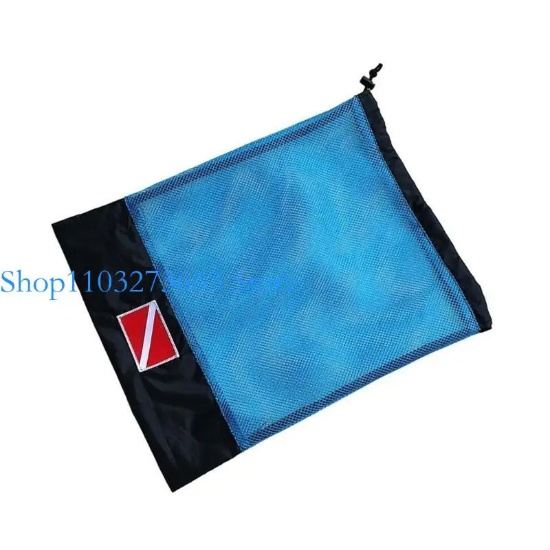 R6FE Scubas Snorkel Gear Goggles Handbag Swimming Dive Mesh Bags Fast Drying Dive Storage Drawstring Mesh Bag - Image 5