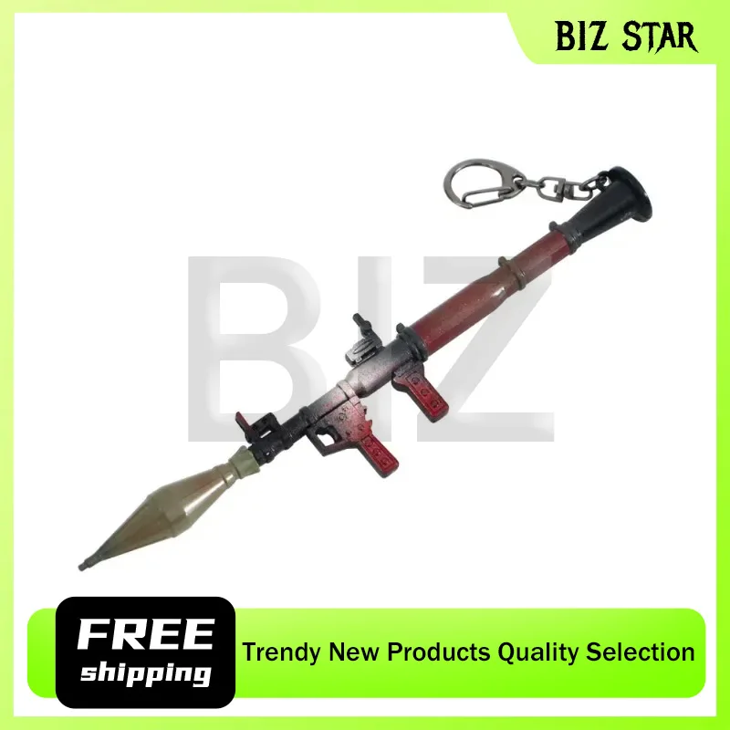 18 سنتيمتر/7.09in الساحة اندلاع PRG7 قاذفة الصواريخ الأسلحة القابلة للإزالة نموذج سبيكة قلادة الدعامة جمع سلاسل المفاتيح لعبة الأولاد الهدايا #1