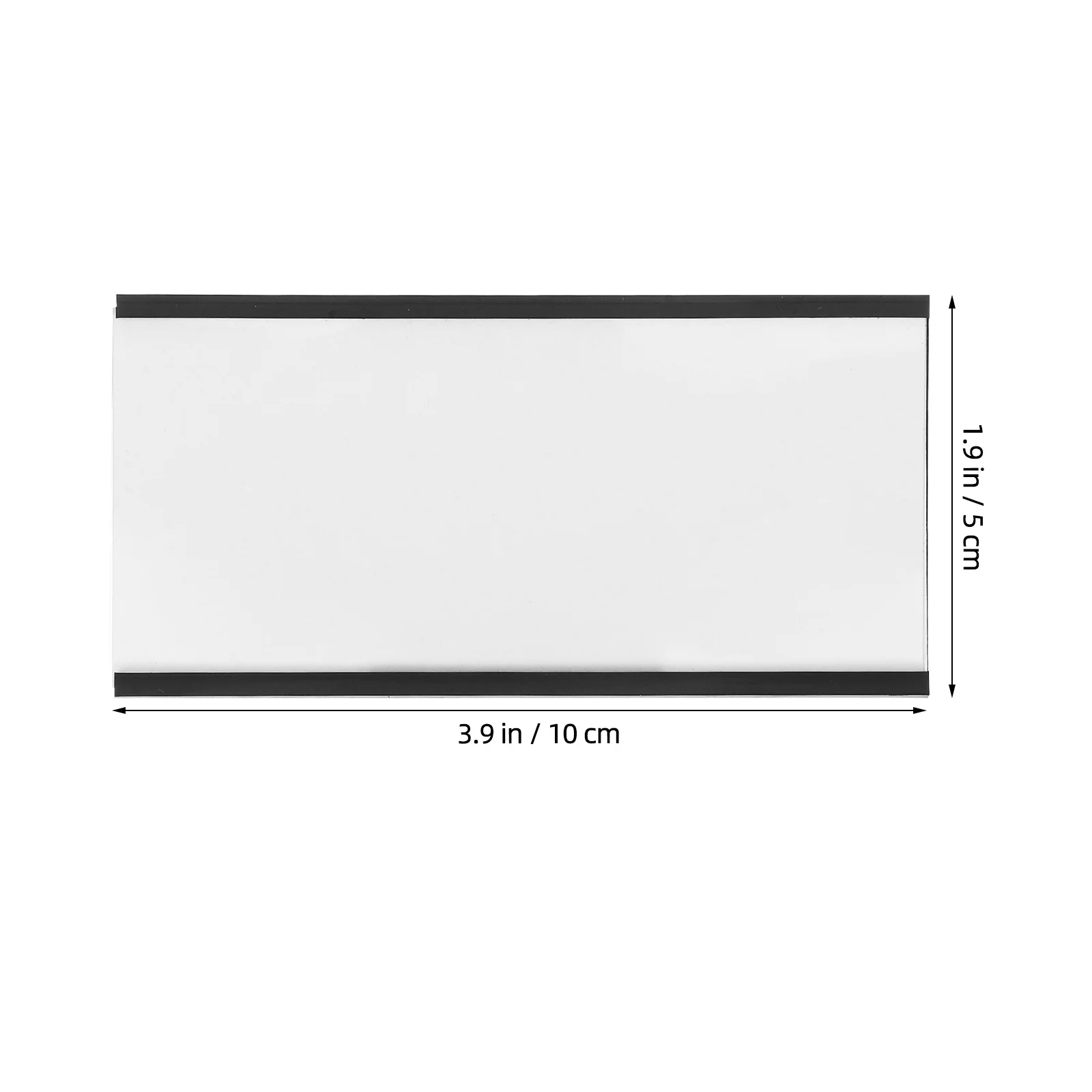10 ensembles de porte-étiquettes magnétiques, protecteurs en plastique transparent, Surface d'écriture lisse, Organization efficace, tableau blanc, armoires de réfrigérateur
