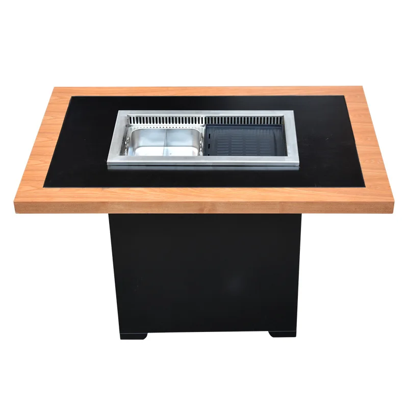 

Commercial multi-functional separate electric hot pot grill
