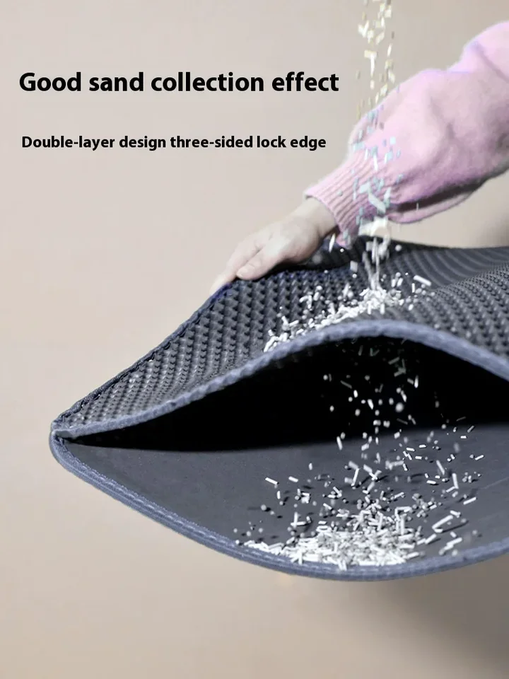 Large Cat Litter Mat Waterproof Double Layer Non Slip Litter Box Tray Pad Washable Durable Pet Toilet Training Mat, image 2