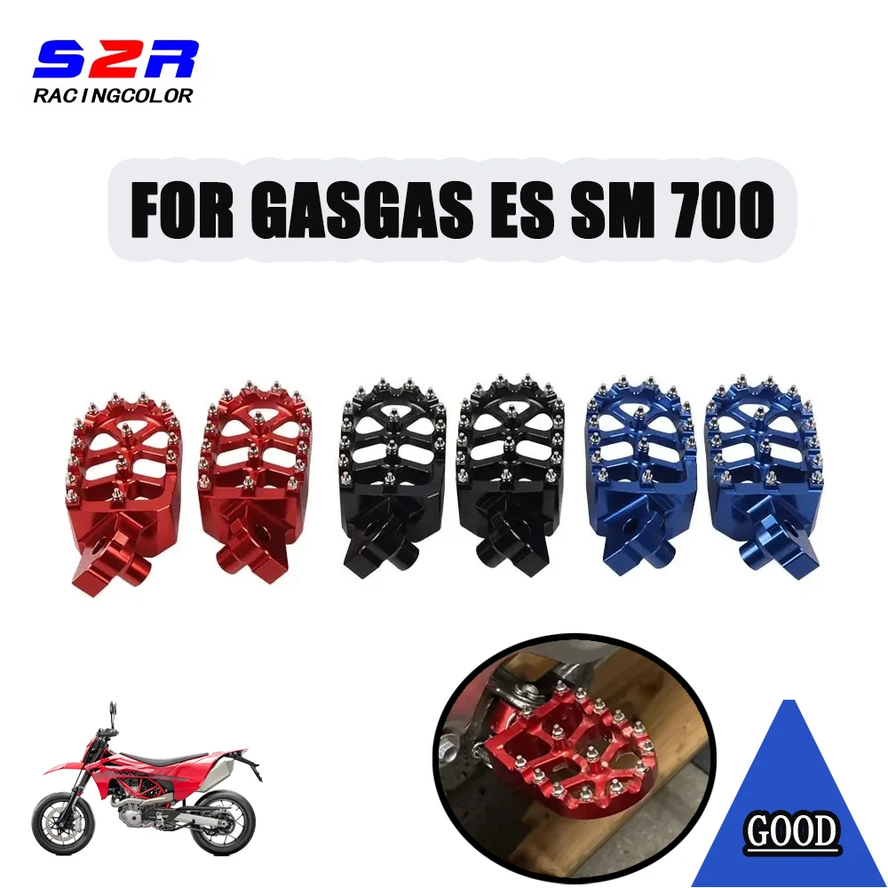 

For GASGAS ES SM 700 ES700 SM700 700ES 2022-2025 2026 Motorcycle Accessories Footrest Foot Pegs Foot Rests Foot Pedals Footpegs