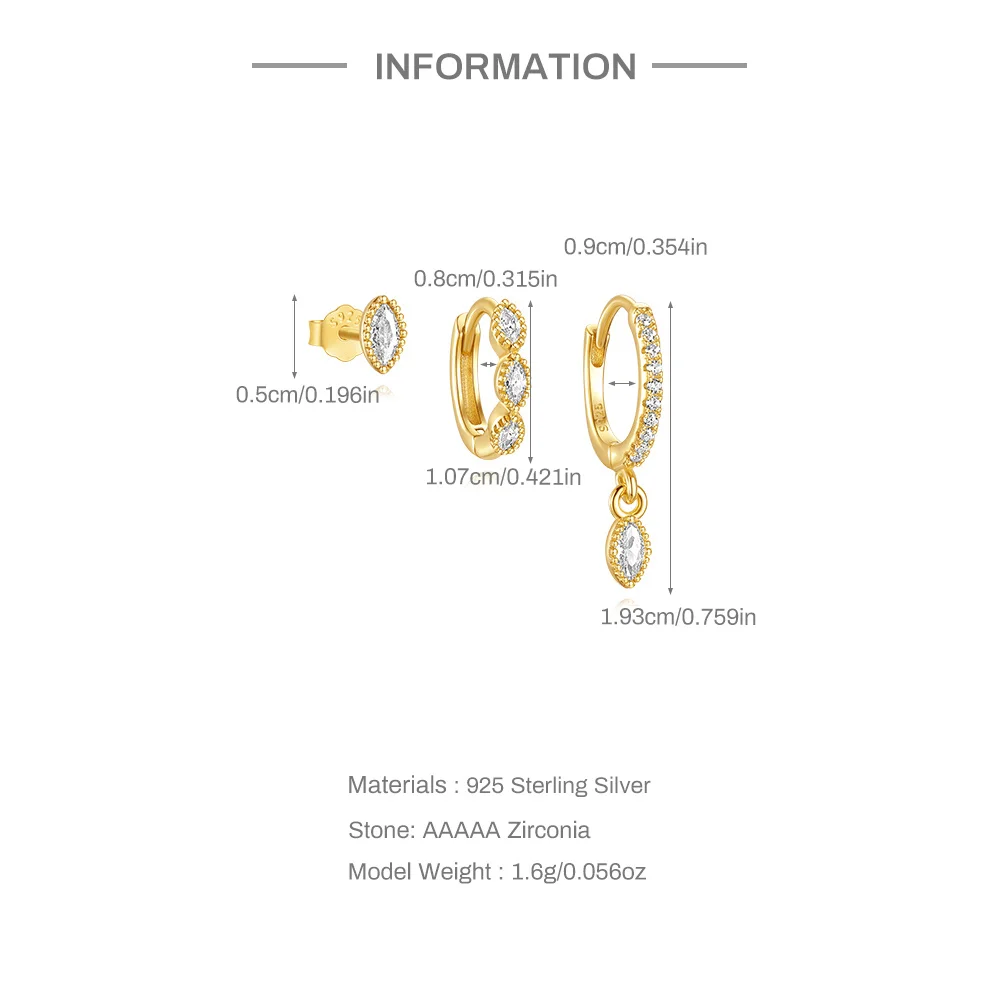 AIDE 925 Sterling Silver WaterDrop/Flower Pendant Earring Set For Women 18k Gold Plated Turquoise Earring INS Wedding Party Jewe
