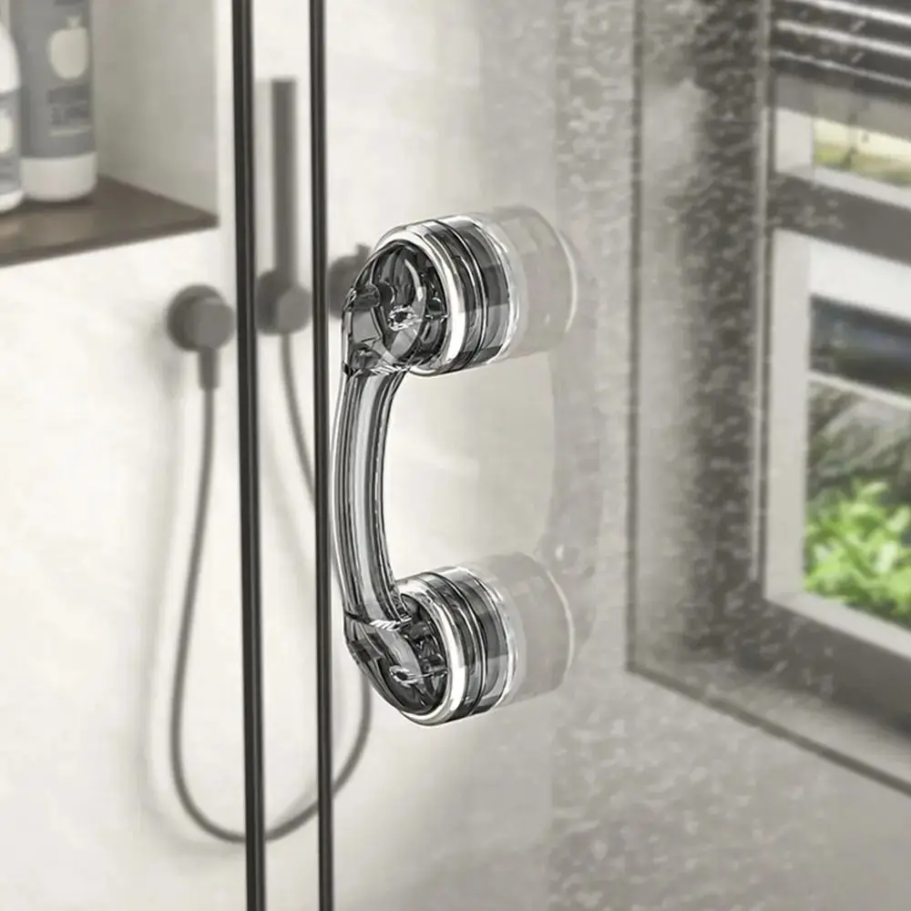 

Suction Cup Door Handle Removable Anti-slip Bathroom Shower Auxiliary Handle Simple No Drilling Wardrobe Door Handle Bathroom
