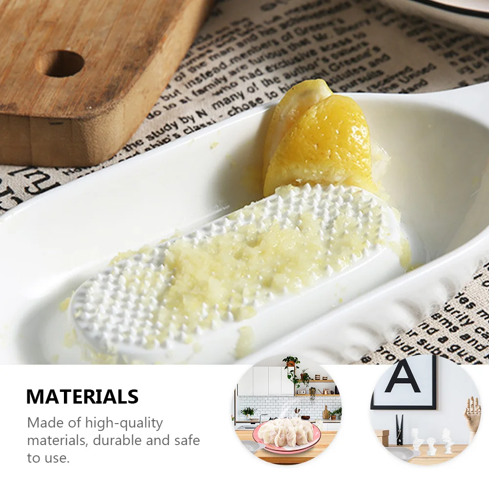 

Ceramic Garlic Crusher Masher Kitchen Grinder Bowl for Fruits Vegetables Ginger Onion Potato Sweet Potato Pumpkin