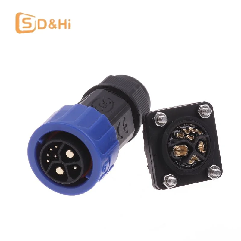 1 قطعة 50A الطاقة ليثيوم دراجة كهربائية ذكر أنثى شحن ميناء M23 2 + 1 + 5 موصل البطارية دراجة نارية شاحن التوصيل المقبس