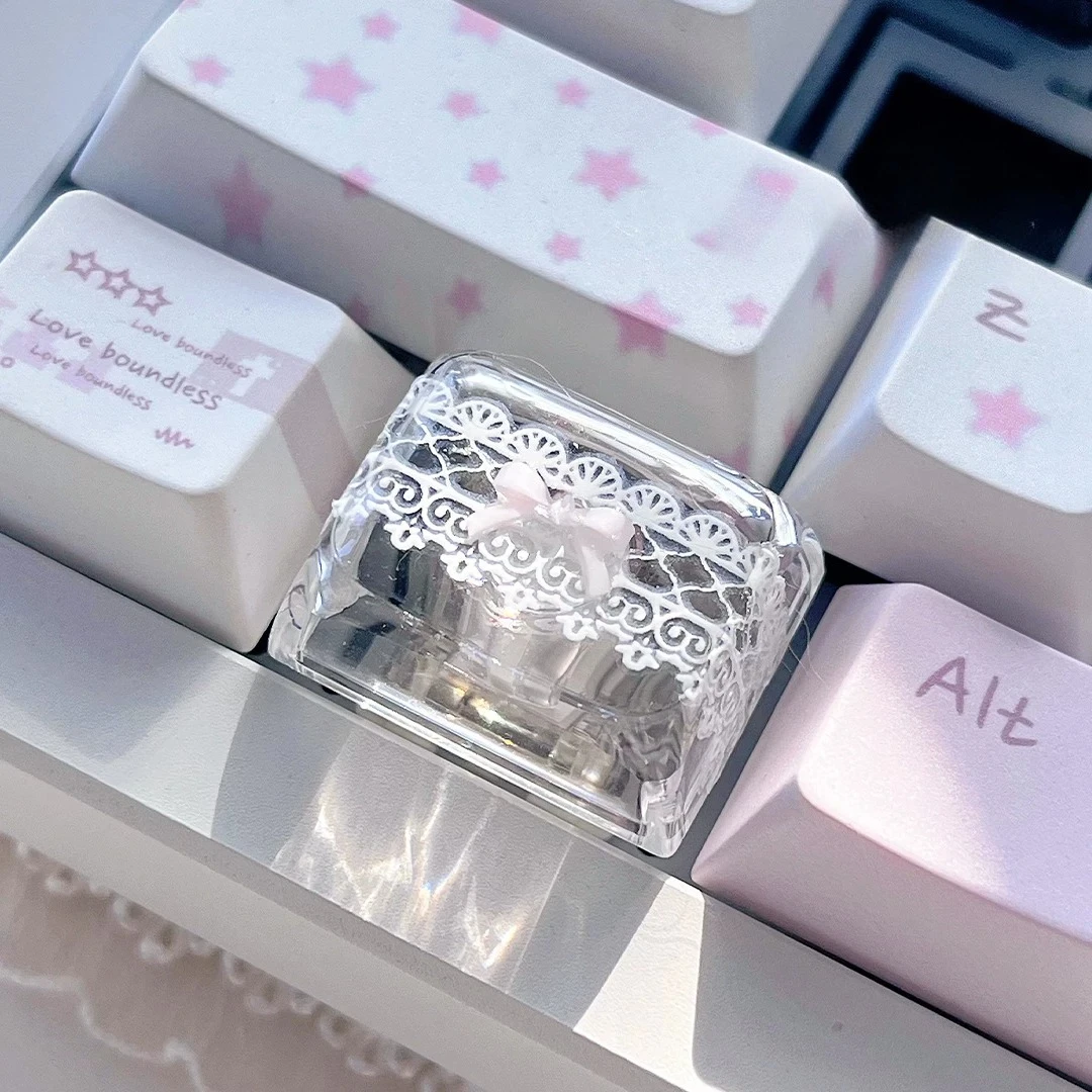 レースリボンをモチーフにしたキーキャップセット、レジン製XD - Gaming Keyboard Magnetic Switches のレビューと価格