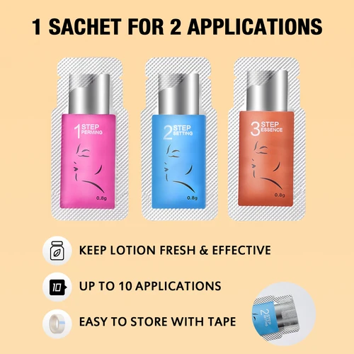 Imagen 2 del producto Lomansa Kit de levantamiento de pestañas y colores, Kit de permanente de pestañas, pestañas voluminosas permanentes y rizadas con herramienta completa, resultado de salón dura 4 semanas