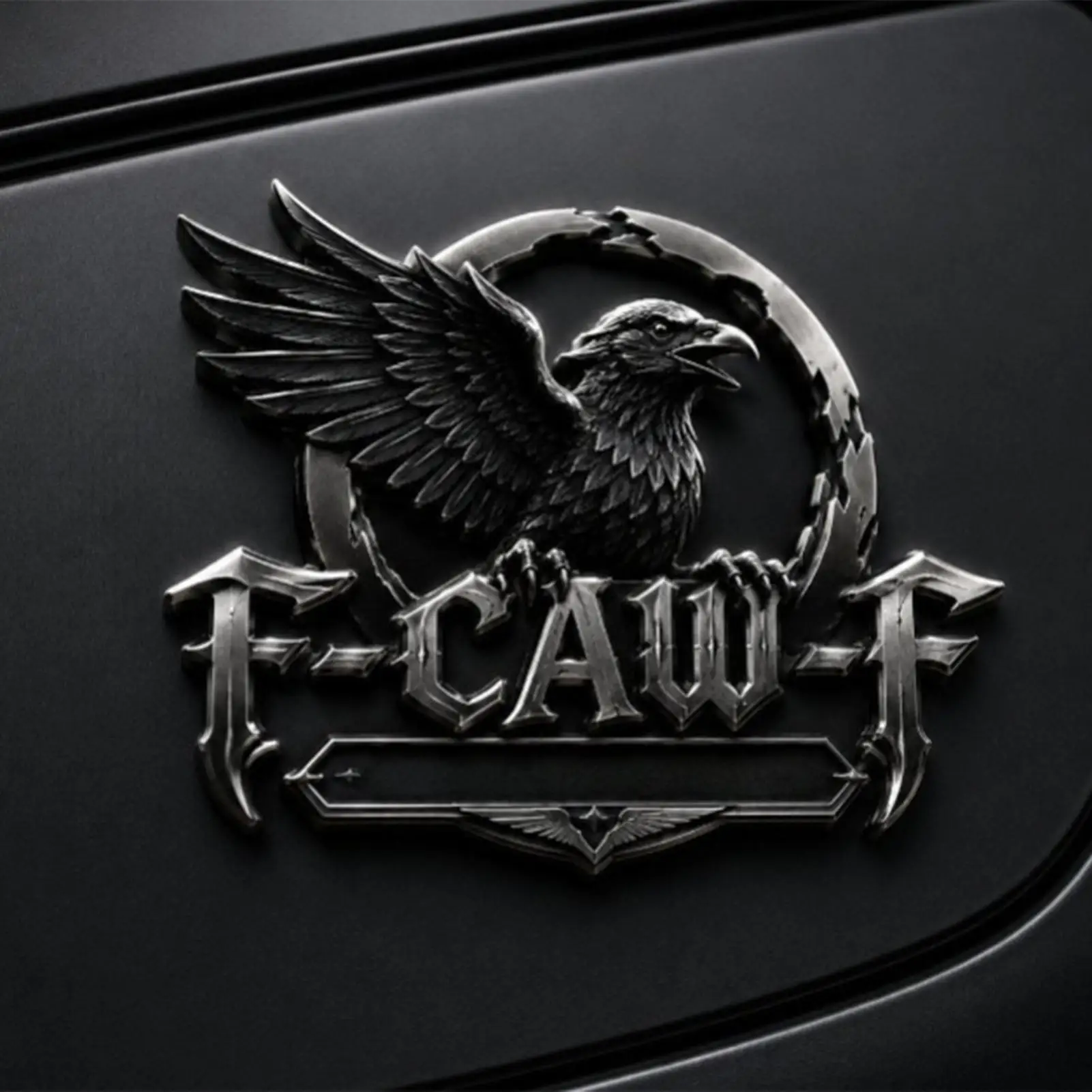 Raven Metal Car Emblem 3D Styling Self Adhesive Badge Humorous Decal Waterproof Decor Sticker For Truck SUV Vehicle Exterior