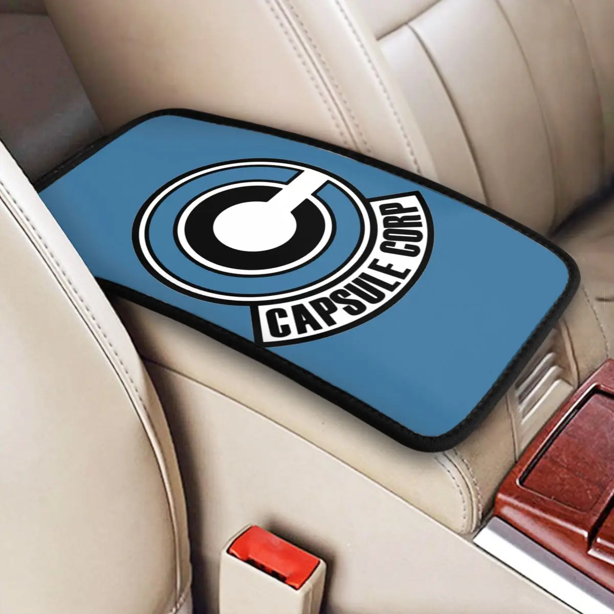 Custom Capsule Corp. Car Armrest Cover Mat Center Console Pad Storage Box Protection Cushion Pad Car Interior Accessories