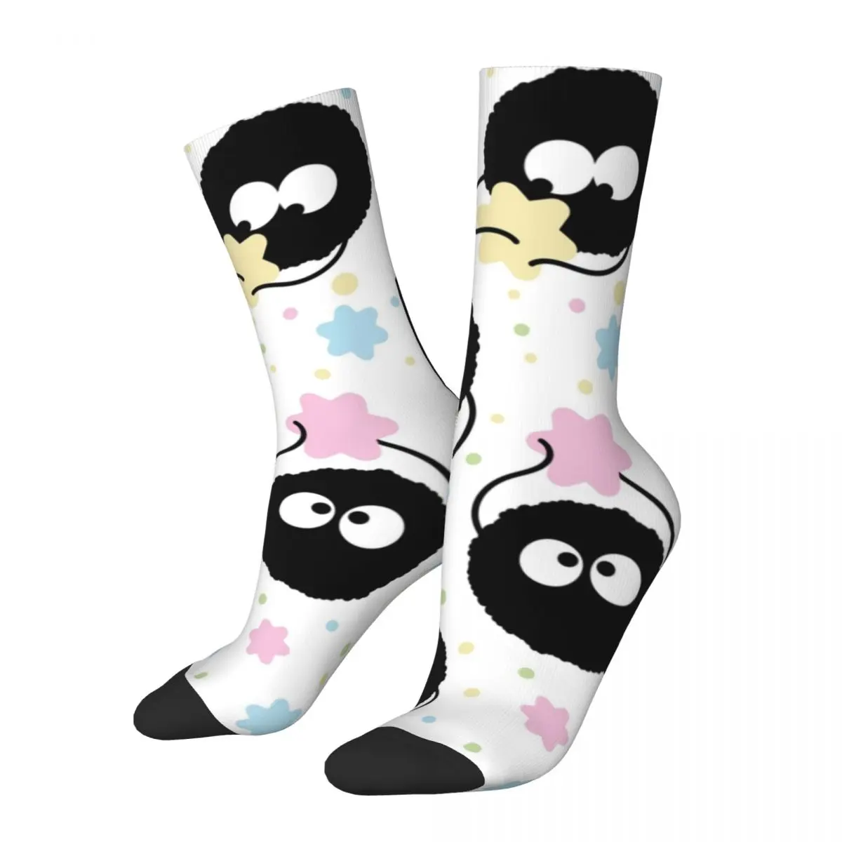 Susuwatari Konpeito Soot Sprite 3D Printing Fashion Casual Socks 3D Printing Socks Novelty Personalized Gift Socks