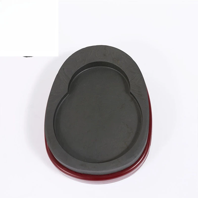 Large 8'' Chinese Calligraphy Ink Stone Wenfangsibao Natural Ink Tray for Student Chinese Painting Classroom Use view 6