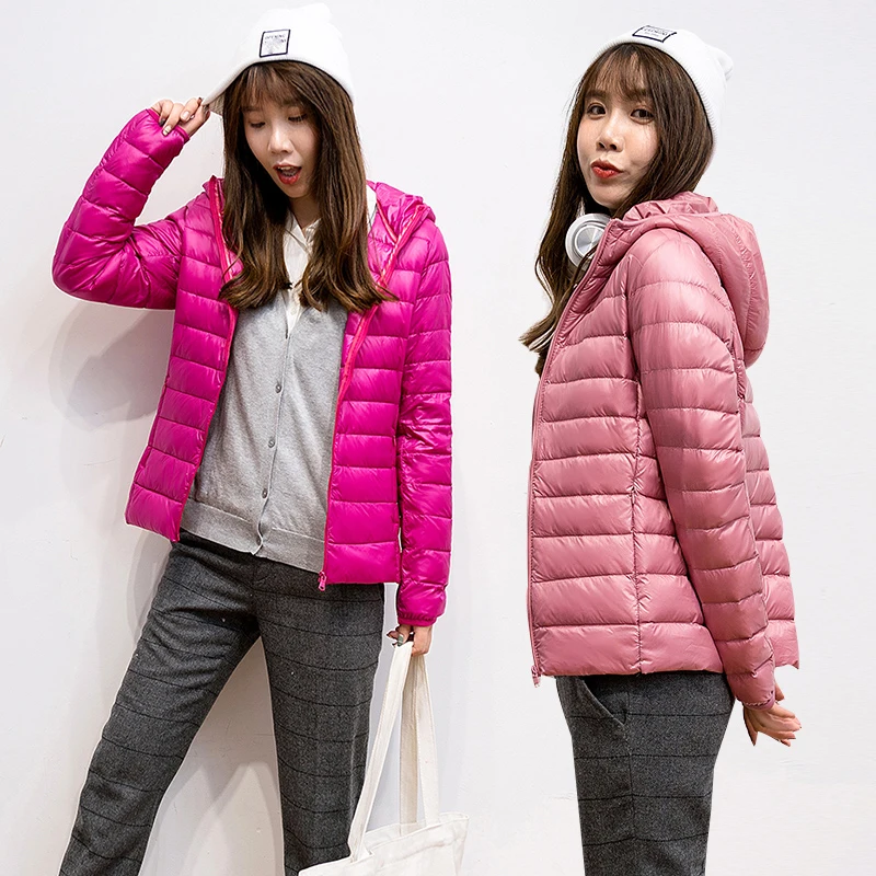 2021 New 90% Duck Women Autumn Winter Coat Lady Ultralight Down Jacket