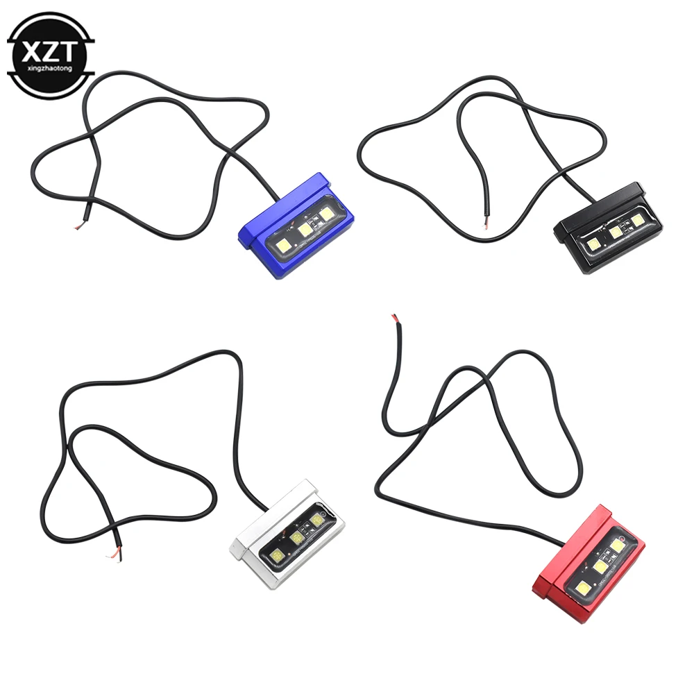 

Electric Motorcycle Waterproof Aluminum License Plate Lights Decorative Holder Lamps For Universal Little Monkey Car Accessories