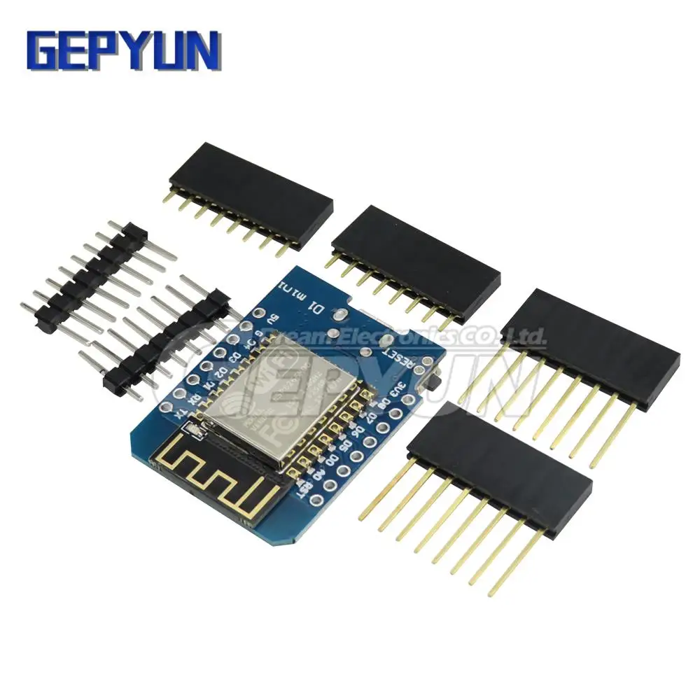 Picture 3: D1 Mini MICRO ESP8266 ESP-12F CH340G V2 USB D1 Mini WIFI Development Board D1 Mini NodeMCU Lua IOT Board 3.3V With Pins