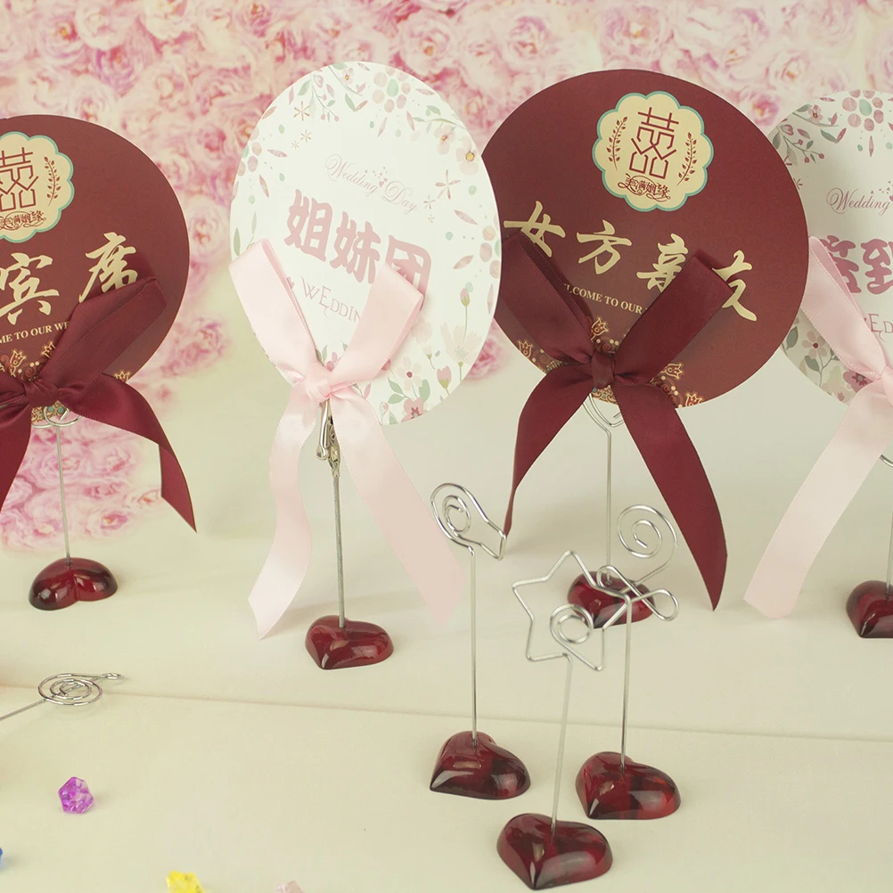 

5 шт. держатель для фотографий, зажим для фотографий, металлические зажимы для карточек, держатели для столов, смола