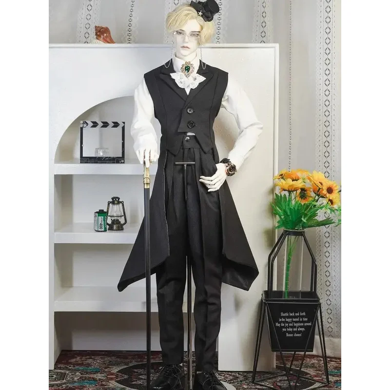 Ropa para muñeca 1/3, traje para muñeca Bjd de 75cm, conjunto de chaleco, chaleco, camisa y pantalones, juguetes para jugar a las casitas, accesorios para muñecas, sin muñeca