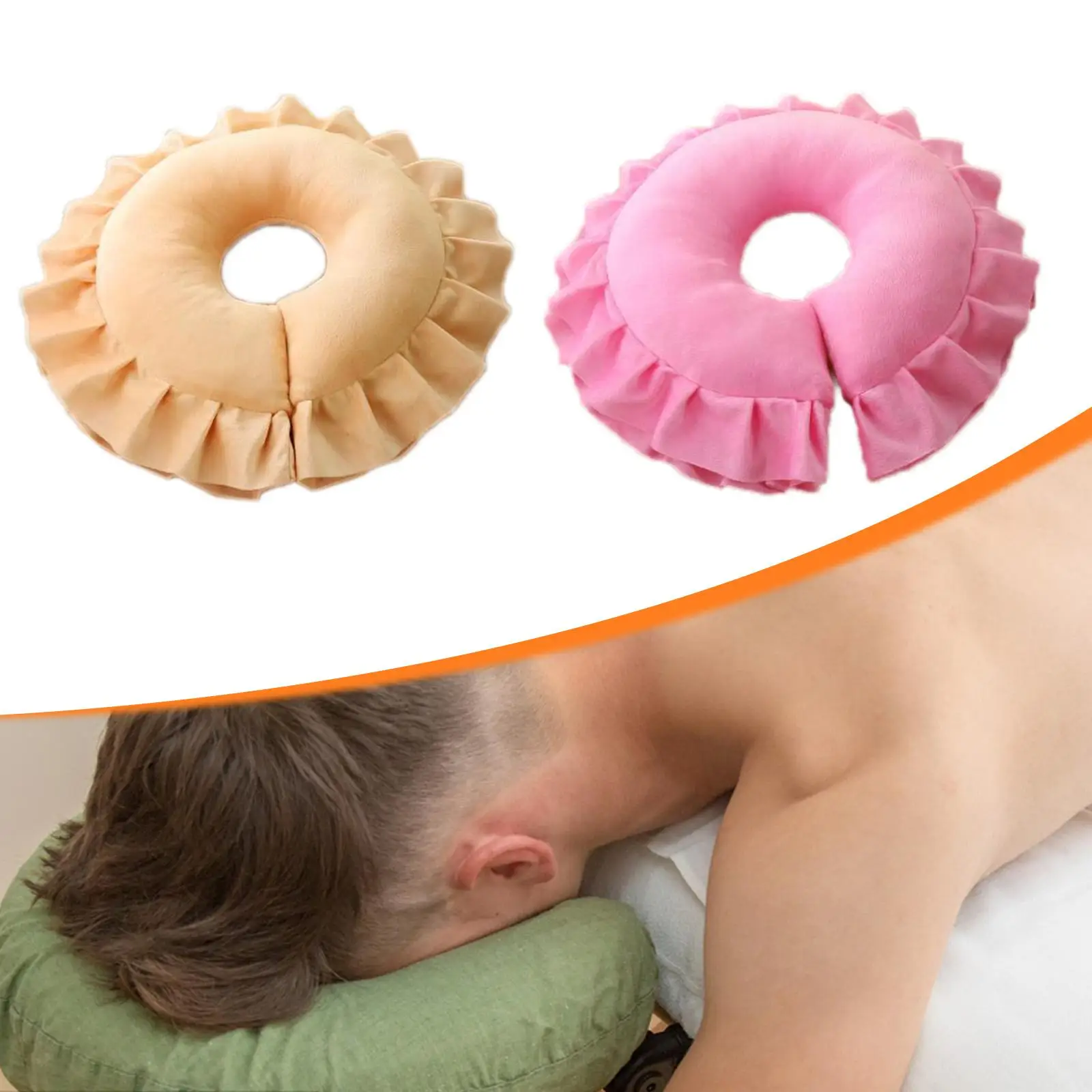 Appui-tête de Massage respirant avec oreiller pour le visage, pour lit, SPA, bureau, bronzage sur la plage