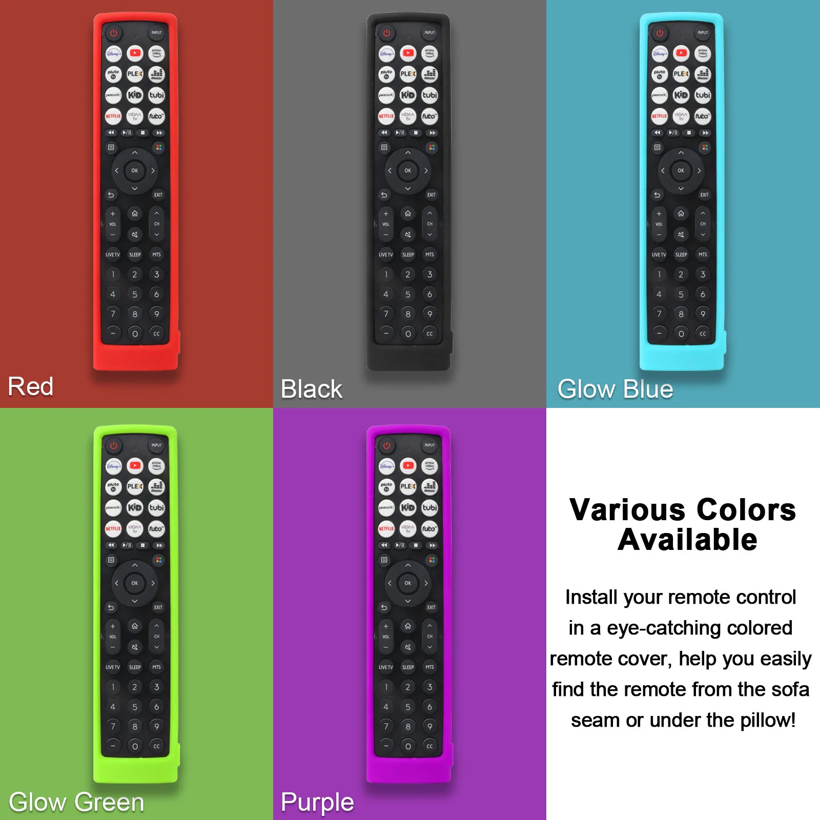 Silicone Case Fit for Hisense Smart Vidaa TV remote control EN2J36H EN2F36H EN2D36H ERF2N36H Protective Sheath Cover Anti-Slip ﻿