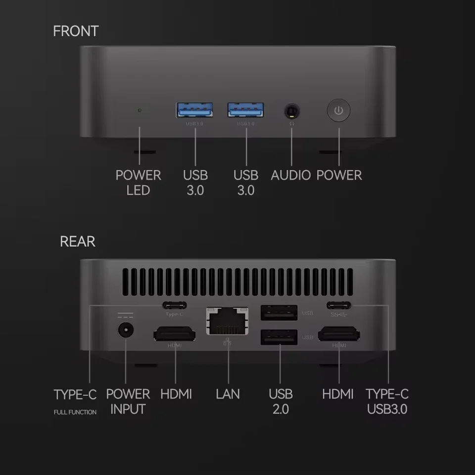 New Mini PC Intel N150 Intel Core i3 6100U Windows 11 Pro 16GB