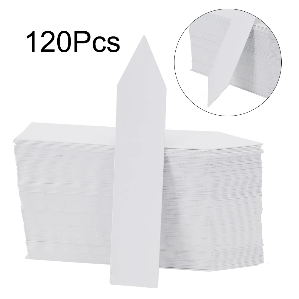 Set alat berkebun Anti Penuaan, spidol kamar anak tag tanaman Anti Penuaan 100 buah 10x2 Cm (runcing) 10x6 Cm (berbentuk t)