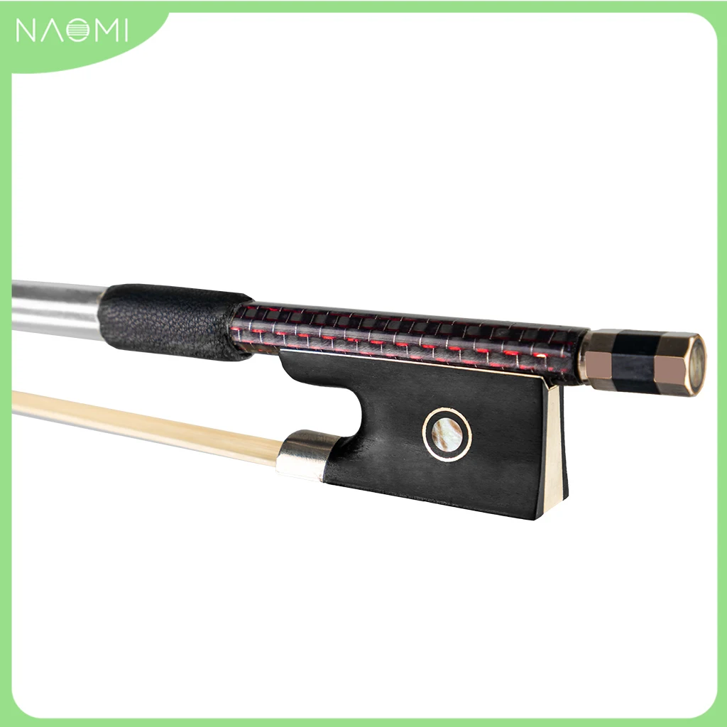 

NAOMI Master Level Braided Carbon Fiber Violin Bow 4/4 Handmade With Natural Mongolian Horse Hair Fast Response