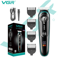 VGR 075 Electric Beard Trimmer Professional Rechargeable Cordless Hair Trimmer for Men