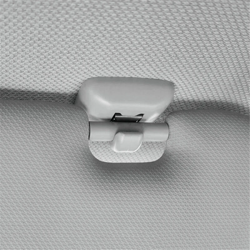 2Pcs Car Visor Clip Hanger Clip Bracket Grey Interior for Audi A1 A3 S3 A4 S4 Allroad A5 S5 Q3 Q5 8U0857562A Camper Accessories