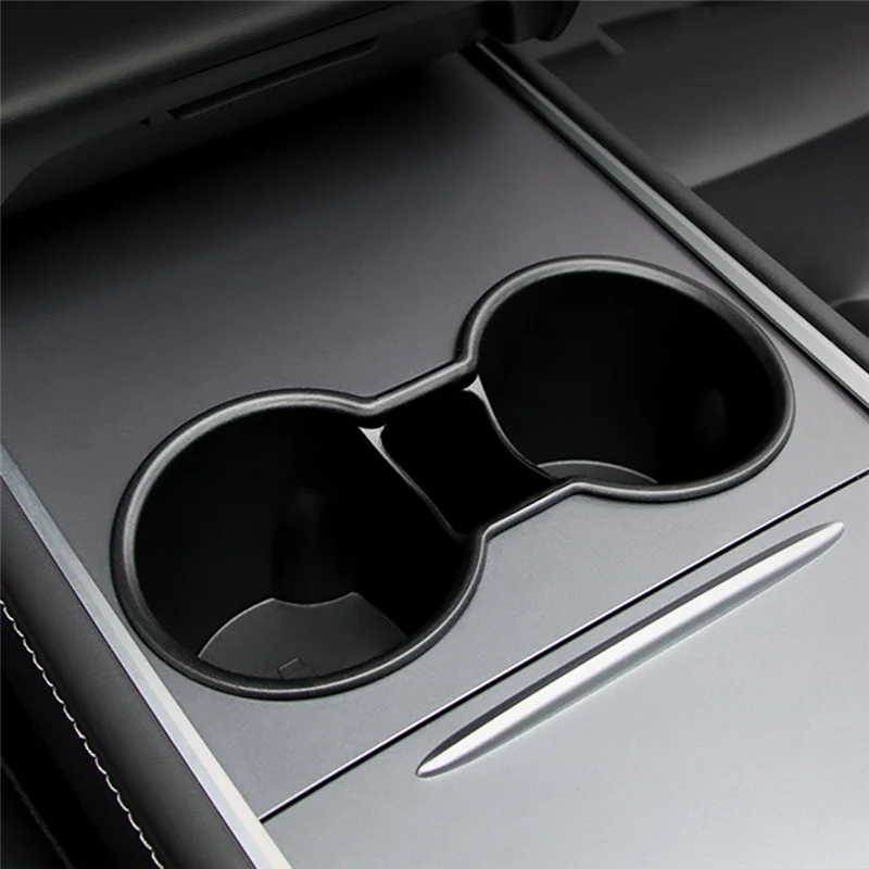 Car Central Control Water Cup Fixed Holder Slot Slip Limit Clip Accessories Replacement For TESLA Model Y Model 3-N25R view 6