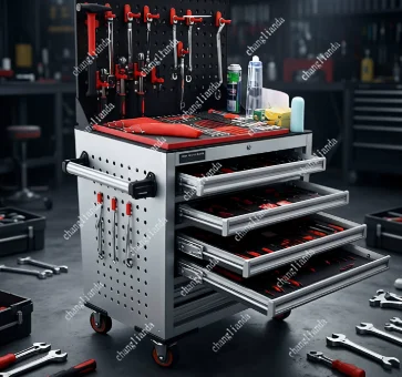 Multifunctional mobile tool car auto repair tool set ratchet wrench combination full set maintenance car tool box
