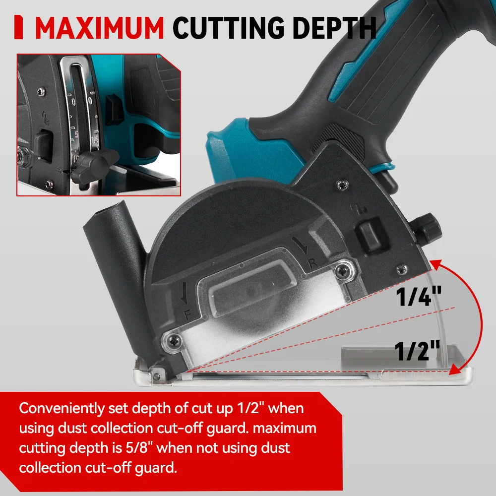 76MM Brushless Electric Angle Grinder 20000 RPM Grinding Polishing Woodworking Power Tool Compare For Makita 18v Battery Pin