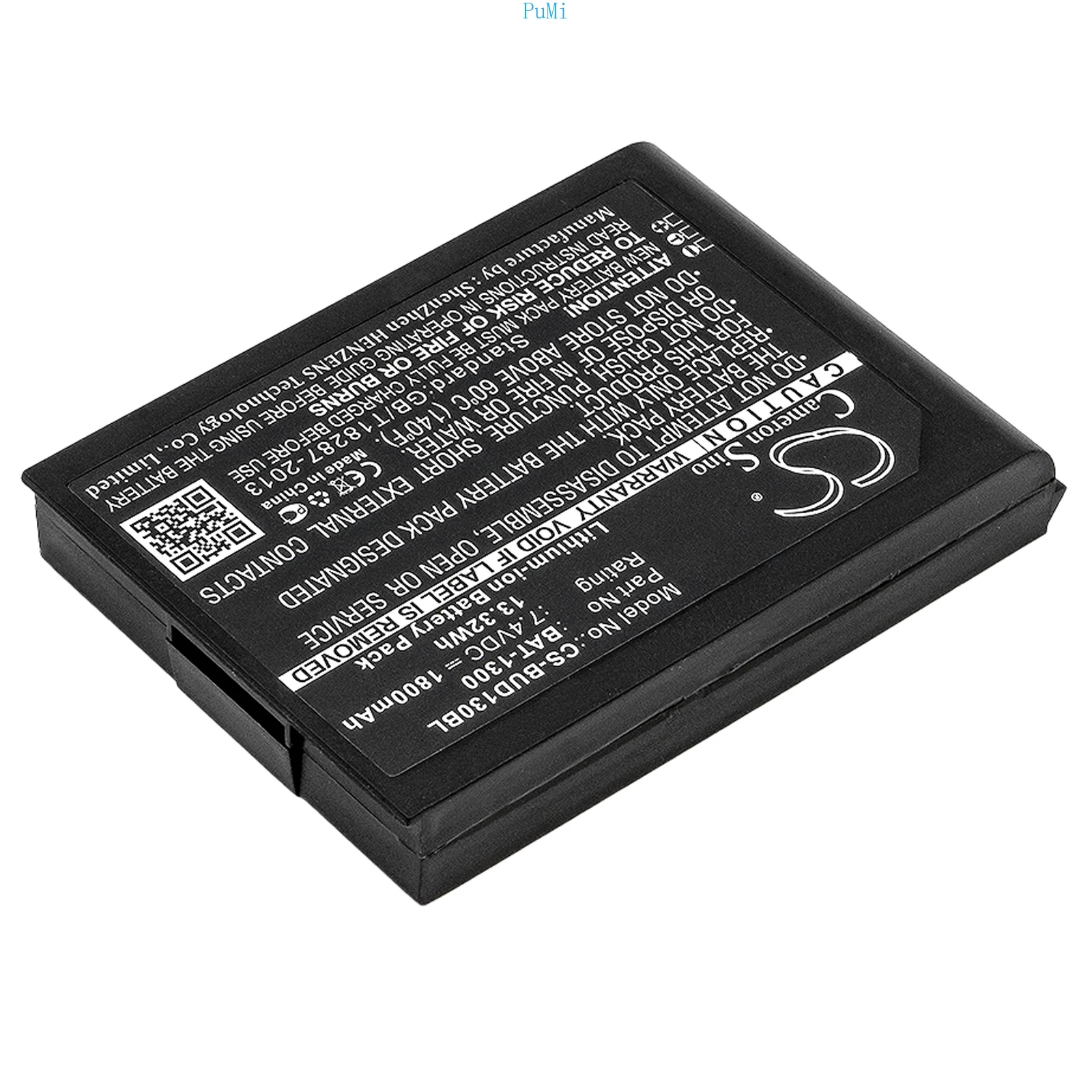 CameronSino Barcode Scanner Battery For Bluebird BAT-1300 Pidion BIP-1300 1800mAh / 13.32Wh