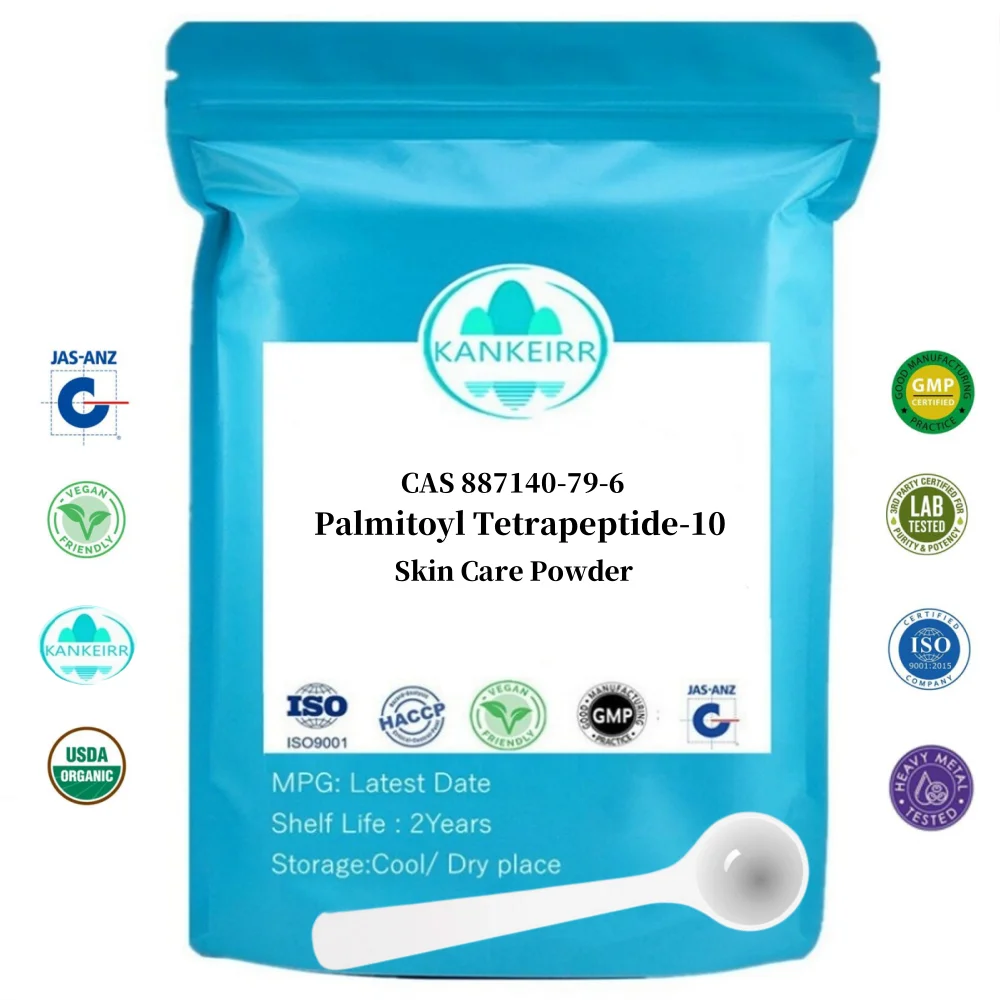 Cosmetics Palmitoyl Tetrapeptide-10 Powder Skin Care Beauty Peptide Anti-aging CAS 887140-79-6 [Latest Date]