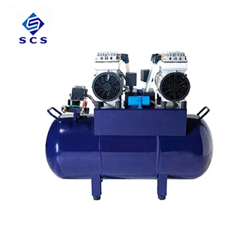 

0.8bar 60L 1.46h p good quality 220V den tal silent oil free air compressor