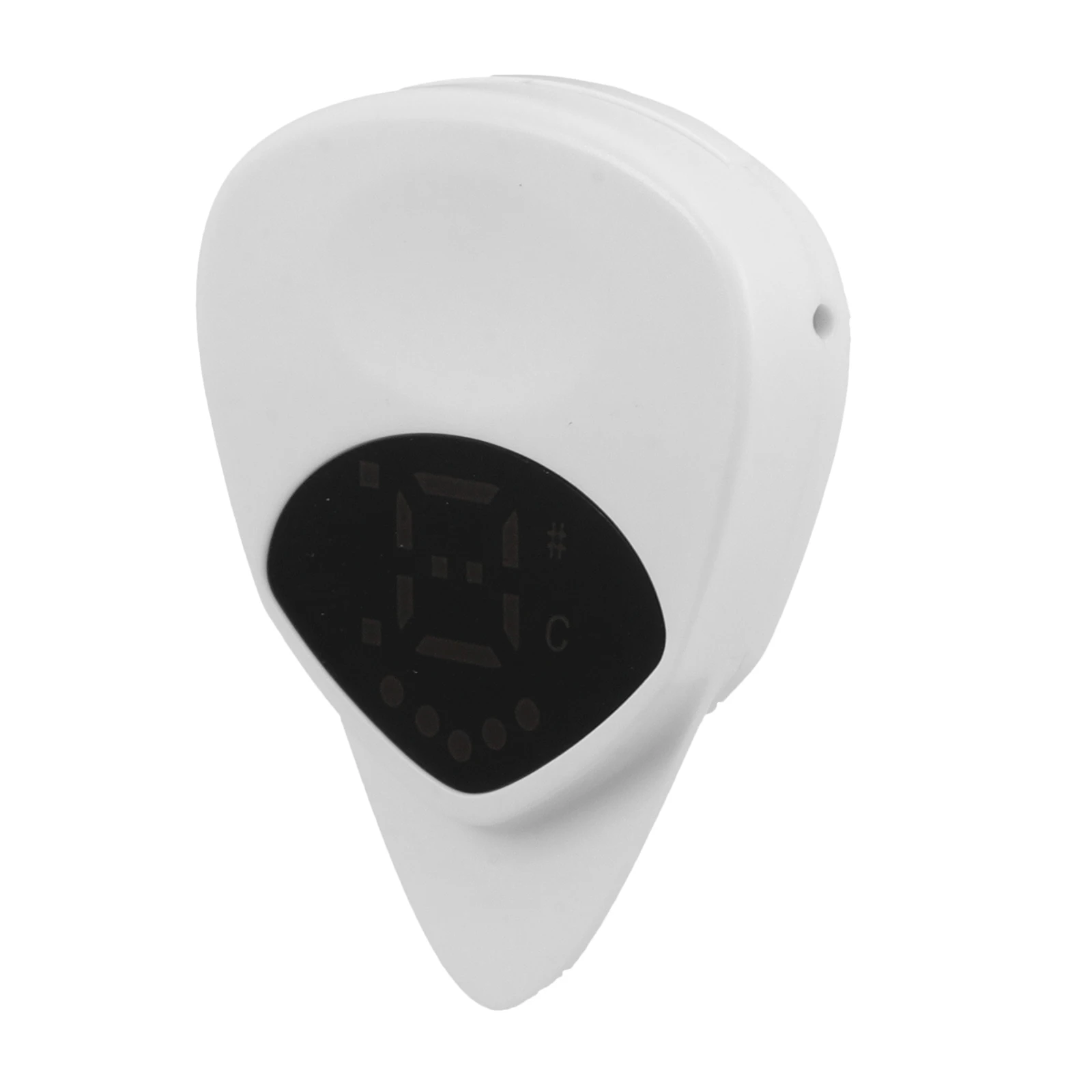 

Guitar Tuner Clipon Rechargeable White Pick Precision DualFunction HighSensitivity Sensor Acoustic Electric Bass Guitar