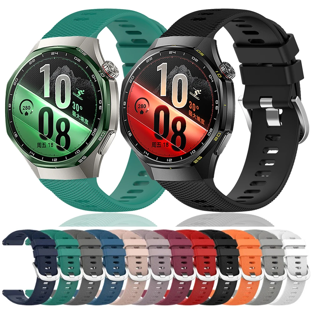 20mm 22mm Silicone Strap For HUAWEI WATCH GT7 Pro GT 7 6 5 4 46mm GT 3 2 42mm Sport Bracelet For Samsung Watch 7 6 5 4 3 S3 Band