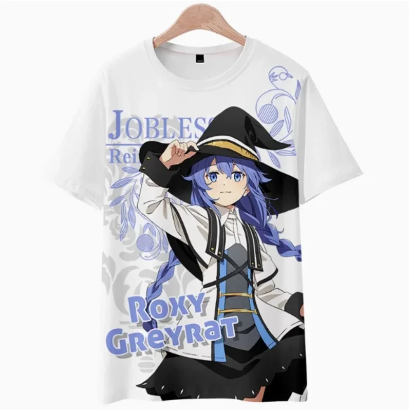 

2025iyi аниме Mushoku Tensei: безработная реинкарнация Эрис футболка с короткими рукавами летний карнавальный костюм повседневные студенческие свободные топы