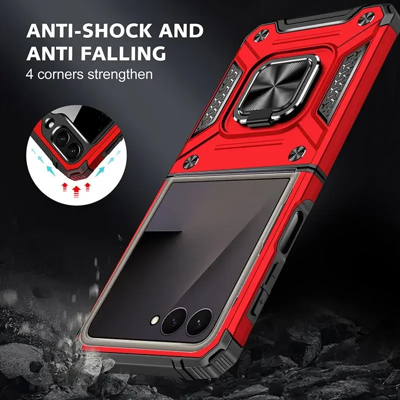 

Shockproof Case For Samsung Galaxy Z Flip 7 FE Phone Cover Armor Back Coque for Samsung Galaxy Z Flip 7 FE Fundas
