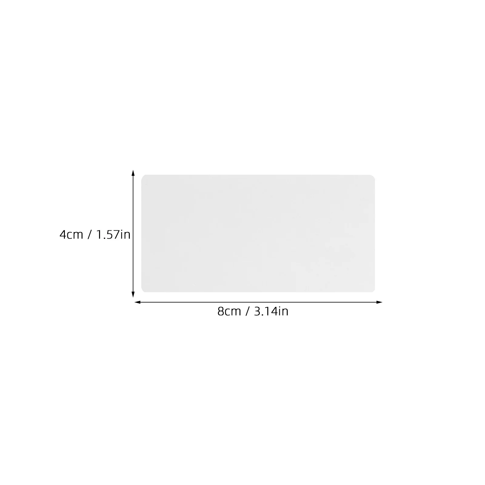 1 rotolo di etichette per stampante termica 80x40mm autoadesive impermeabili per la spedizione di prodotti adesivi per inventario di codici a barre etichette per stampa