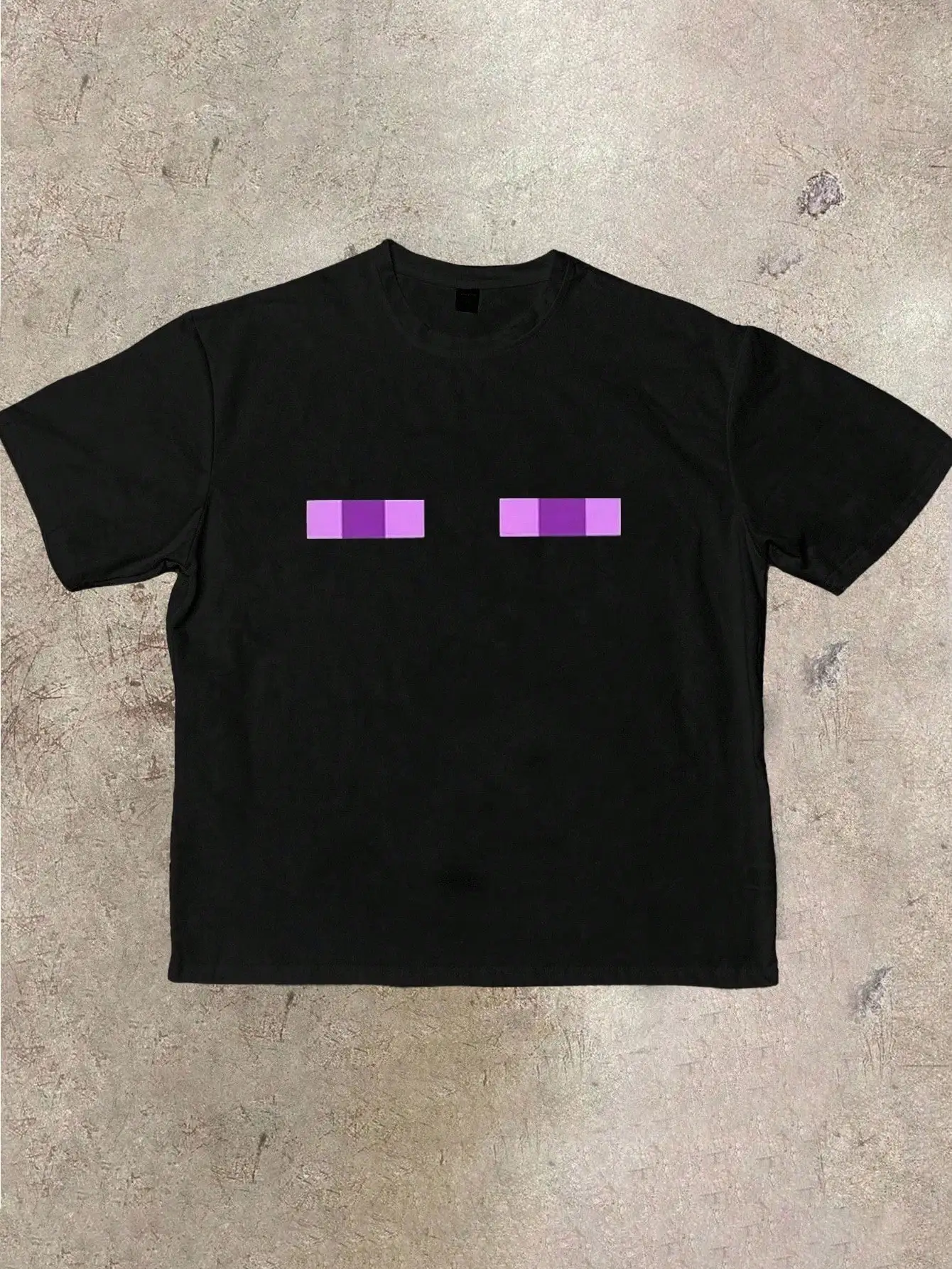 

Black Graphic Print Crew Neck Short Sleeve T-Shirt for Men