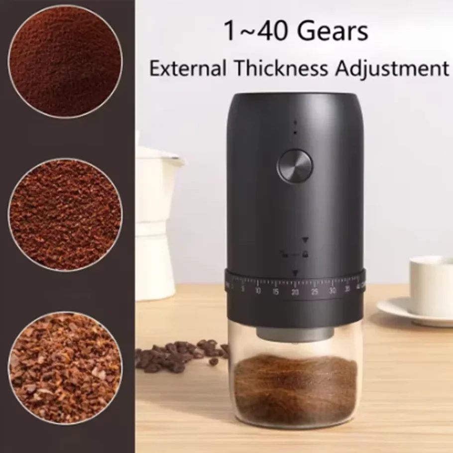 Portable 1800mAh Electric Coff - огляд і ціна Coffee Bean Grinder Electric