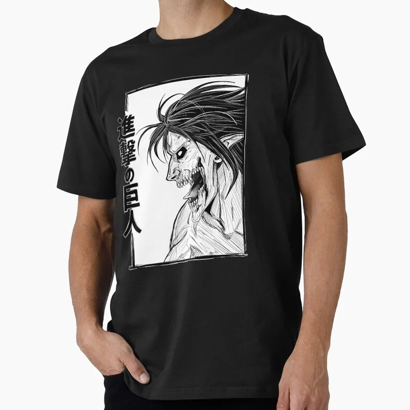 Attack on Titan Anime Gift T shirt 1203 Short Sleeve Graphic Clothes All size tops S-6XL 100% cotton printed tee