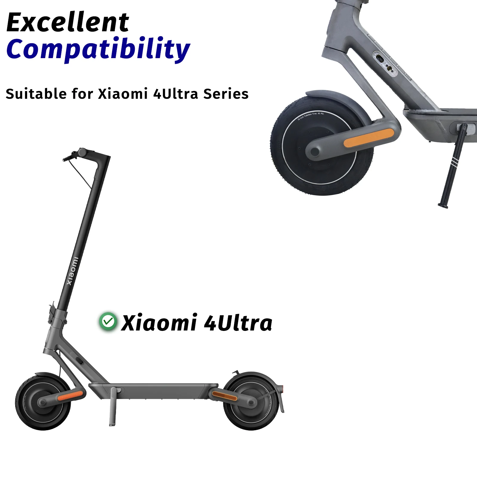 

Rustproof Parking Kickstand Tripod Side Brake Stand for Xiaomi 4 Ultra Electric Scooter Monorim S4U Brake Foot