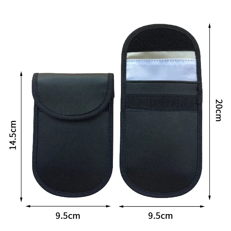 1Pcs Signal Blocking Faraday Bag For Cell Phone Anti-Theft Key Fob Shield EMF GPS Location Info Security Card Protector
