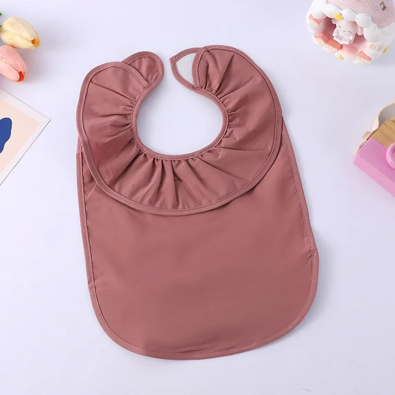 Baby Saliva Towel Waterproof Infant Bibs Kids Feeding Eating Apron Boys Girls Ruffle Towel Toddler Newborn Cartoon Burp Cloths