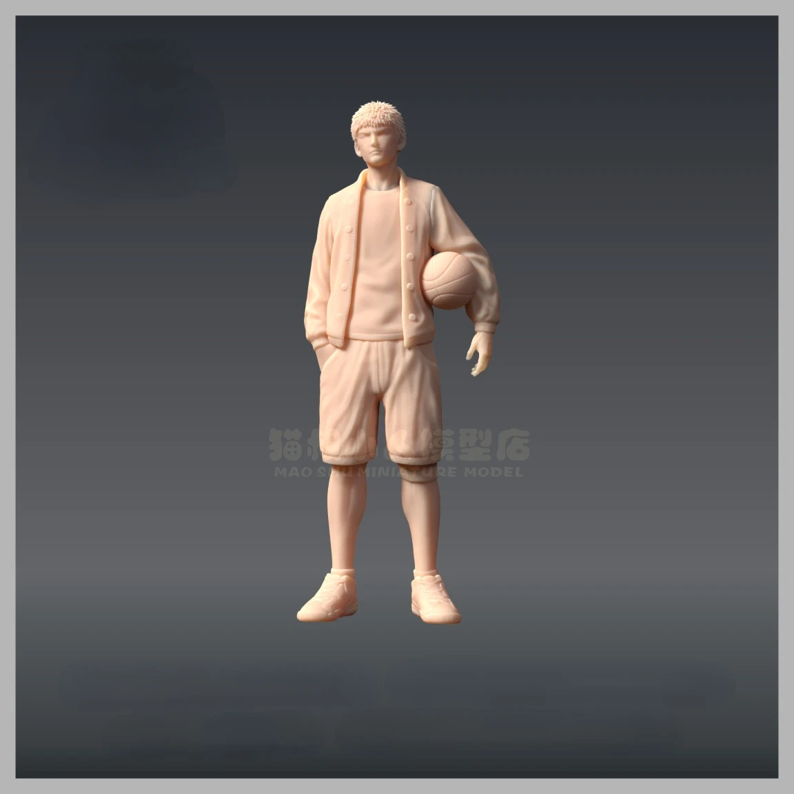 Anime peripheral figure SLAM DUNK Mitsui Hisashi 1:43/Other size Resin white model GK Colorless model Classic hand do