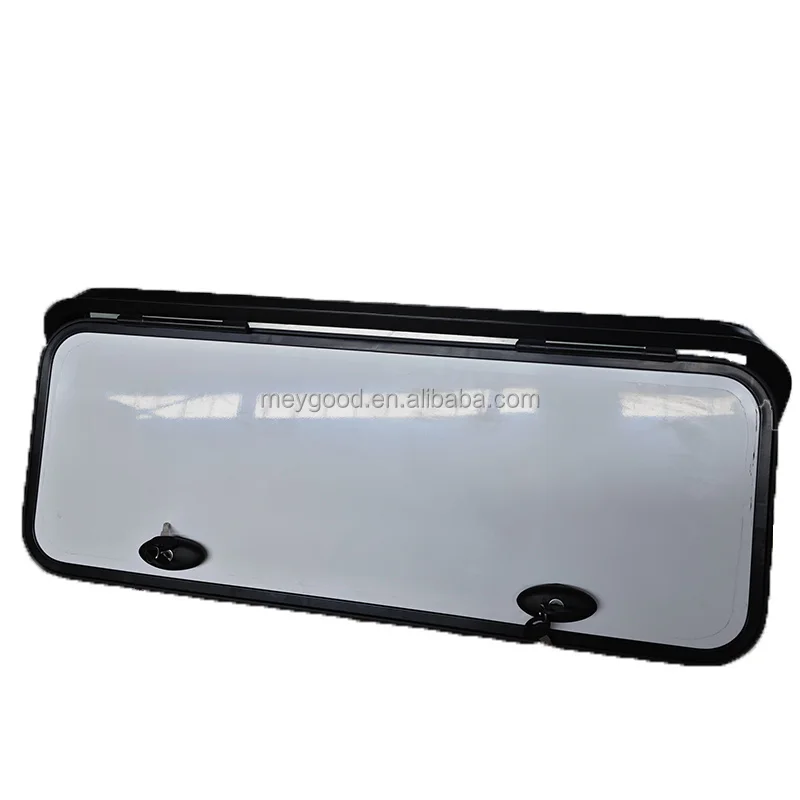 MG15LD R70 Type RV Camper Caravan Trailer Locker Door with Black Door Frame White Door Panel