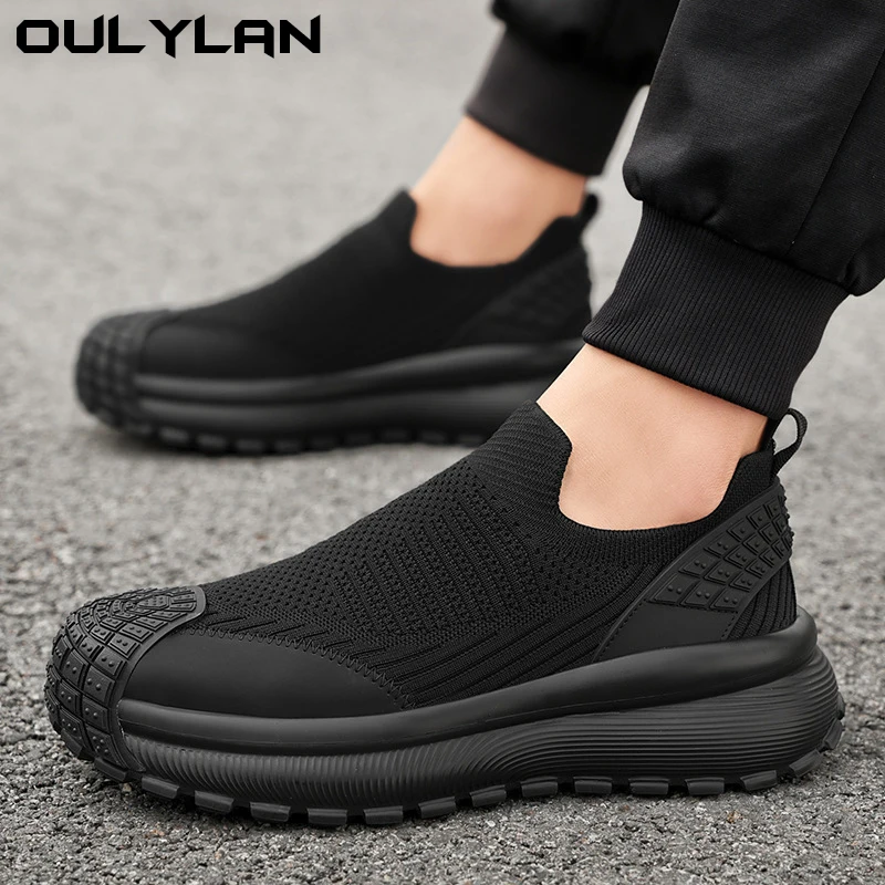 

Trendy Versatile Sneaker Men Comfortable Breathable Anti Slip Wear Resistant Thick Sole Lightweight Outdoor Sport Shoes